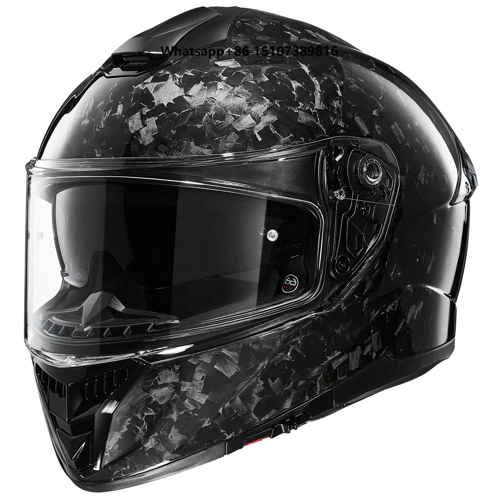 Carbon Fiber Motorcycle Helmets Full Face Dual Visor Helmet Motorbike Street Bike DOT ECE Model 861C ILM Motorcycle Helmet