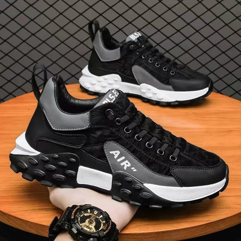 New Fashion High Quality Men Tennis Sneakers Shoes Comfort Jogging Casual Shoes Outdoor Non-slip Walking Footwear Plus Size 46