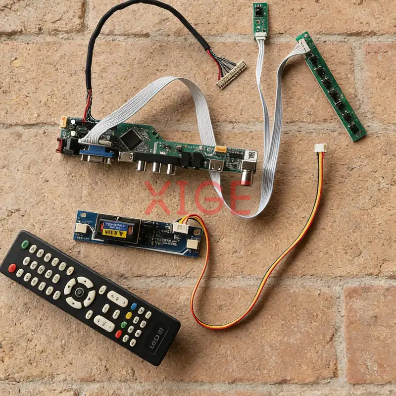 

Matrix Controller Drive Board Fit N154I4 TX39D80VC1GAA B154EW03 QD15TL08 1280*800 LVDS 30-Pin 2CCFL 1280x800 HDMI+VGA+AV+USB Kit