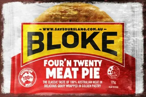 Meat Pie Advert Four N Twenty Australian brand Retro metal wall sign plaque