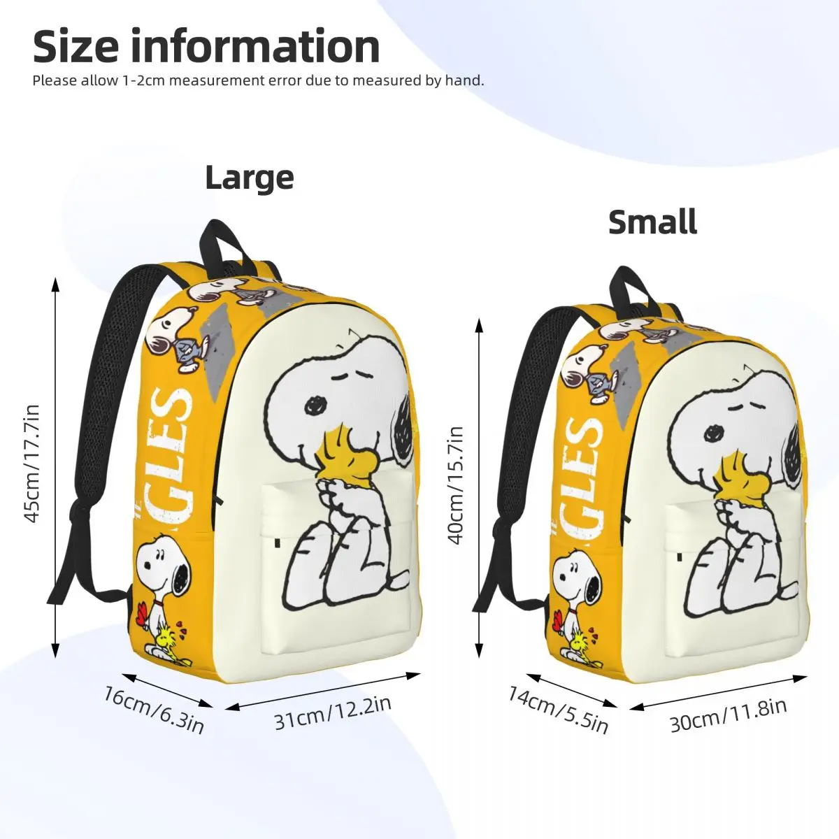 Elliott Smith X Peanuts Storage Bag Peanuts Snoopy Male Lady Fashionable Travel For Gifts Retro Washable Rucksack