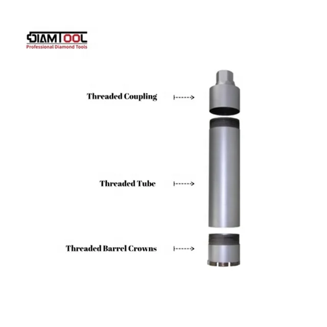 

Top Seller 102mm Deep Hole Diamond Core Drill Bit Assembly Reinforced Concrete and Bricks High Performance Drill Bits