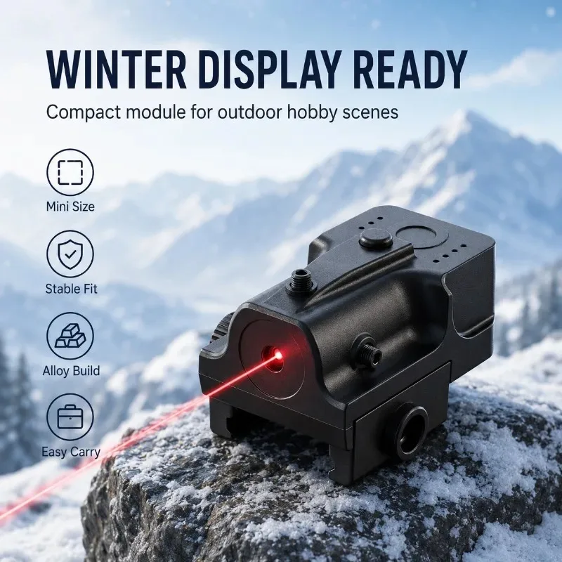 Portable Compact High‑accuracy Positioning Kit, Adjustable Red‑dot Module Suitable for Various 20‑millimeter Rails