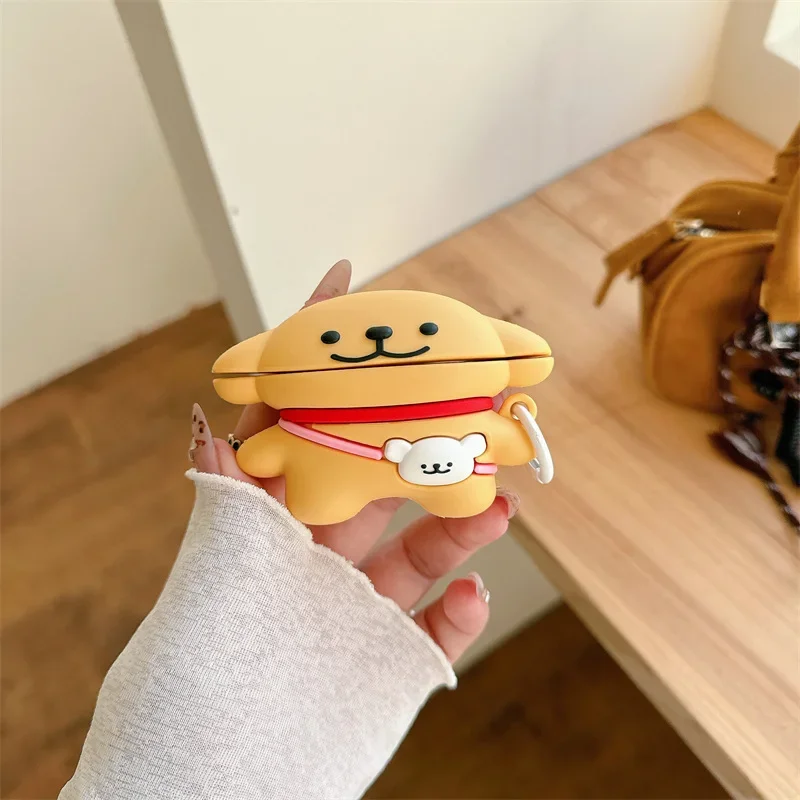Funda 3D Cartoon Line Puppy para AirPods Pro2 Airpod Pro 1 2 3 4 auriculares Bluetooth caja de carga funda protectora para auriculares