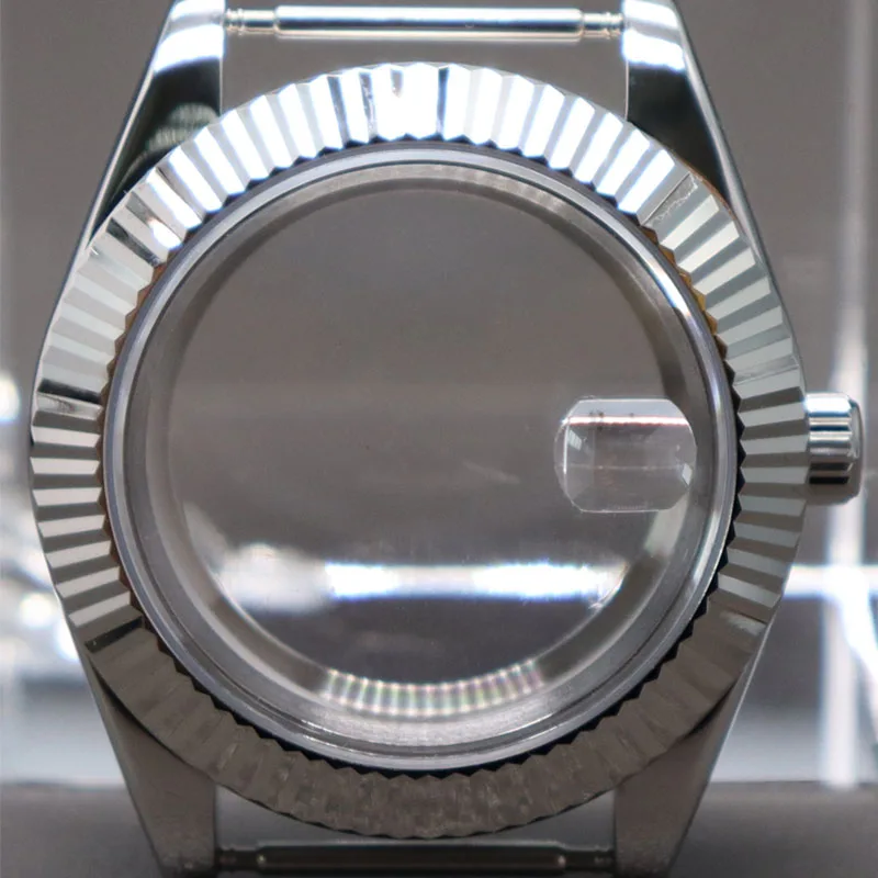 

39mm/36mm Fluted Watch Case For Datejust NH35 NH36 NH34 NH38 4R36 Miyota 8215 Movement Repair Parts 28.5mm Dial Sapphire Crystal