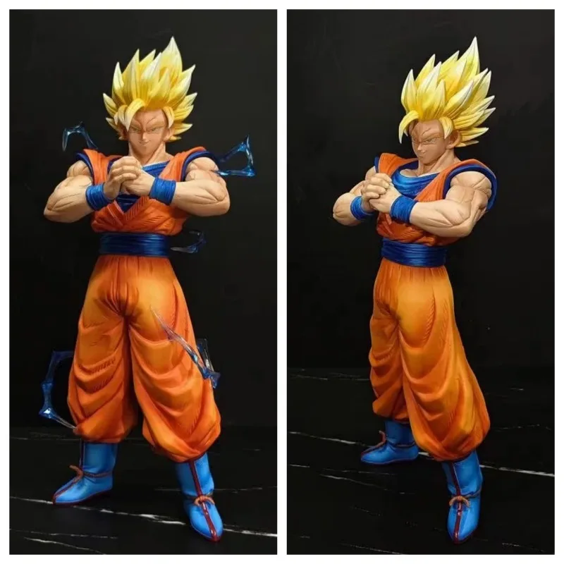 

【In Stock】Animation Dragon Ball Ssj2 Wukong Character Son Super Saiyan Action Figure 30.5cm Pvc Statue Collection Model Toy Gift