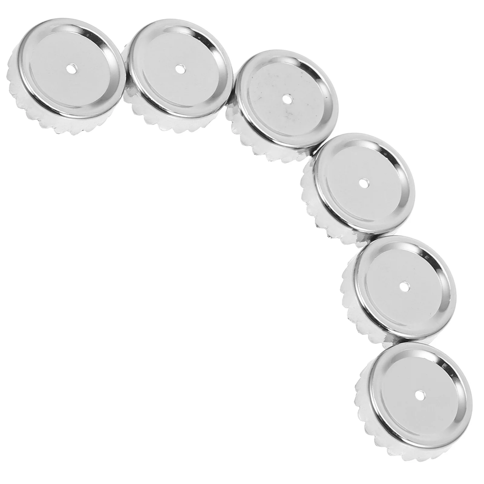 

6 Pcs Soap Holder Cover Storage Drying Caps Supplies Component Compact Draining Stainless Steel Rack Creative