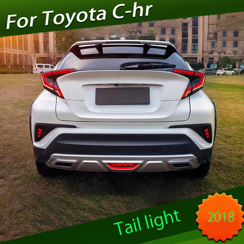 

Taillight Assembly Suitable for Toyota CHR 2018 Modified LED Taillight Assembly LED Brake Light Streamer Steering Taillight