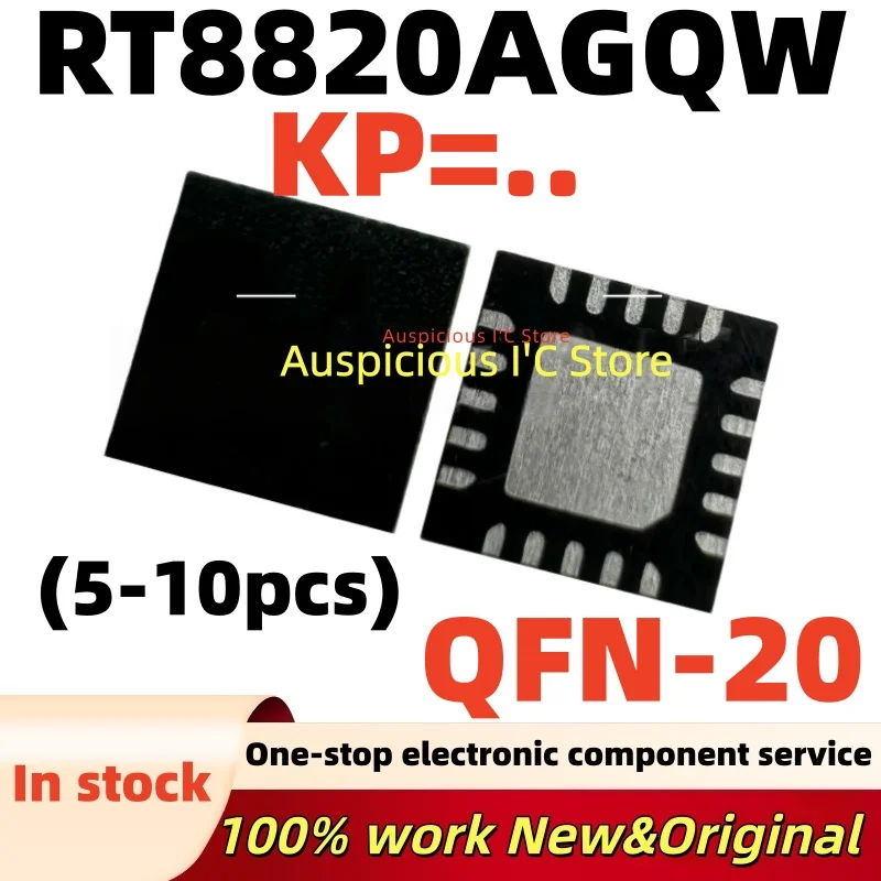 (5-10pcs)100%new RT8820A RT8820AGQW KP=4H KP... QFN-20