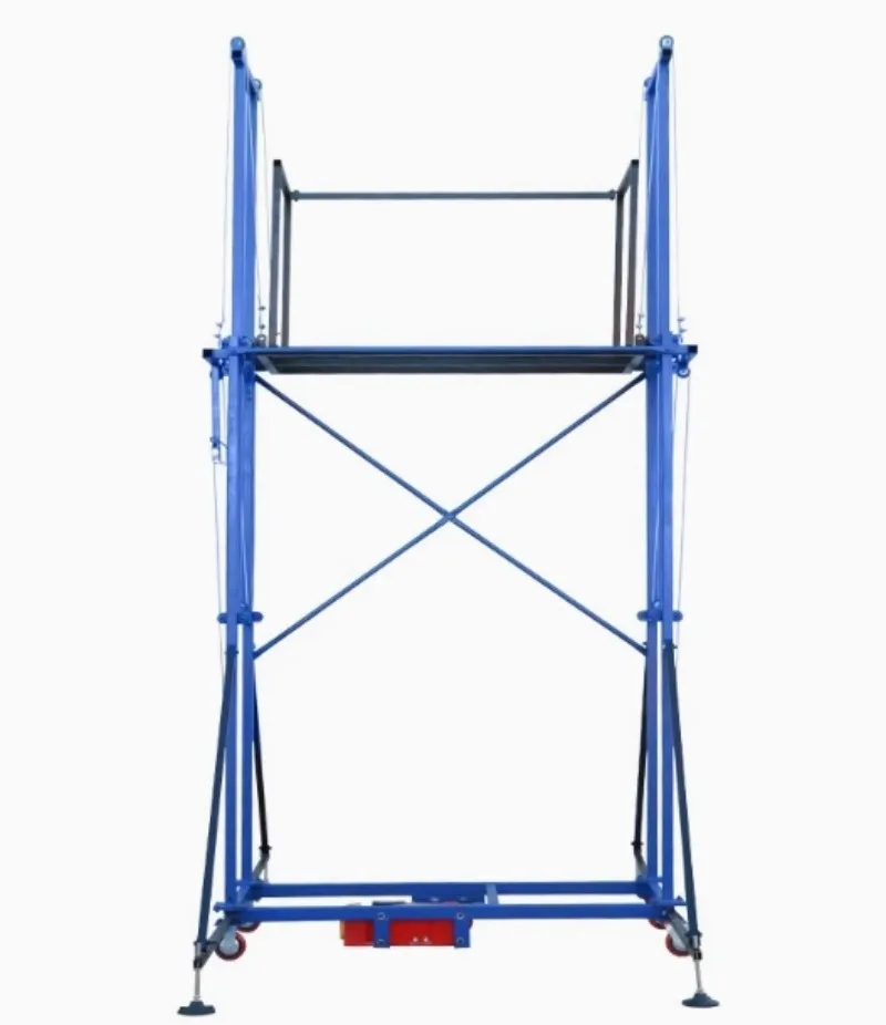 For 0.5 Ton 6 Meters Mobile Telescopic Frame Electric Lifting Ladder Scaffolding Platform for Construction