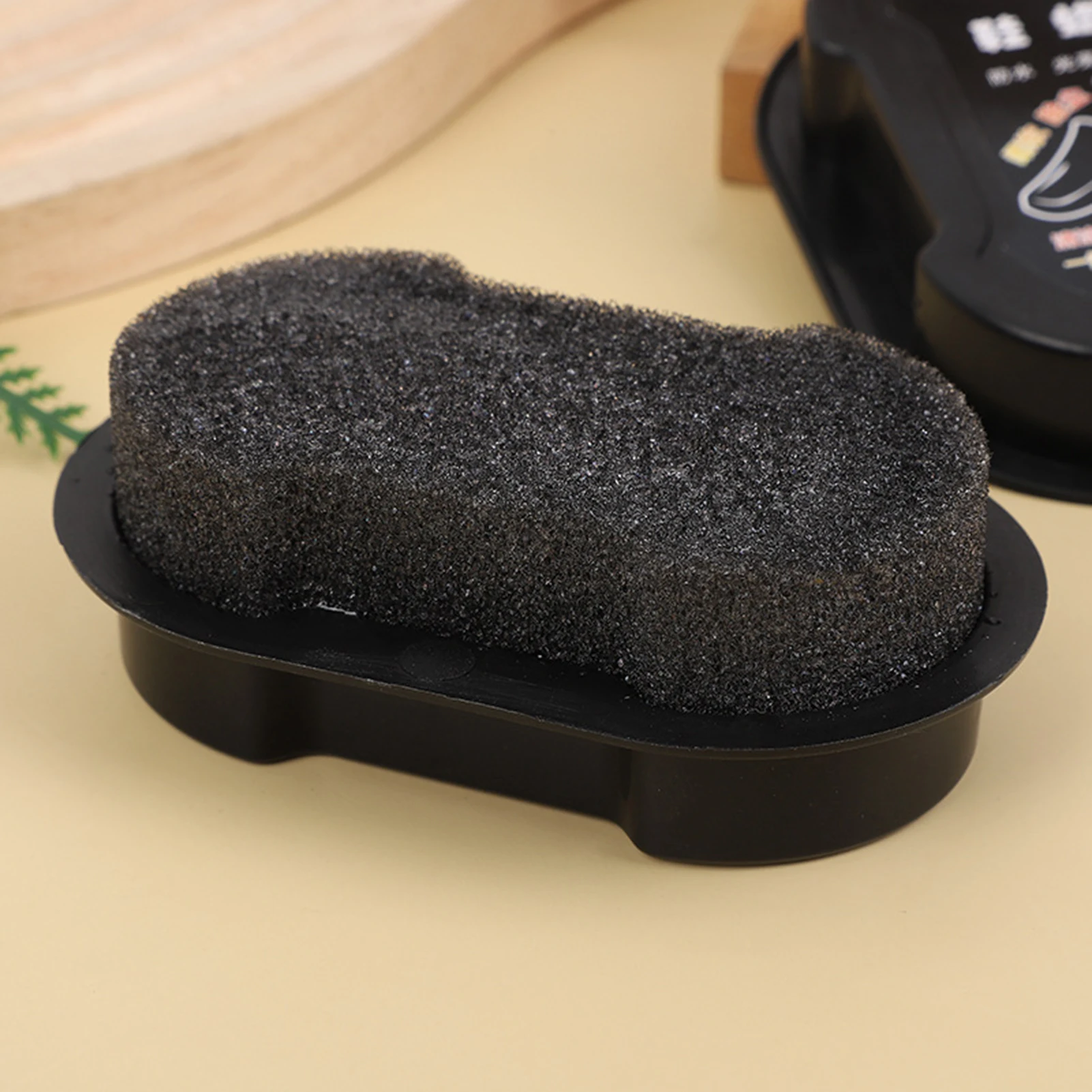 Shoe Polish Sponge Gives Instant Gloss Light Up Colorless Shoe Wax Brush For Leather Shoes Boots Bags Use