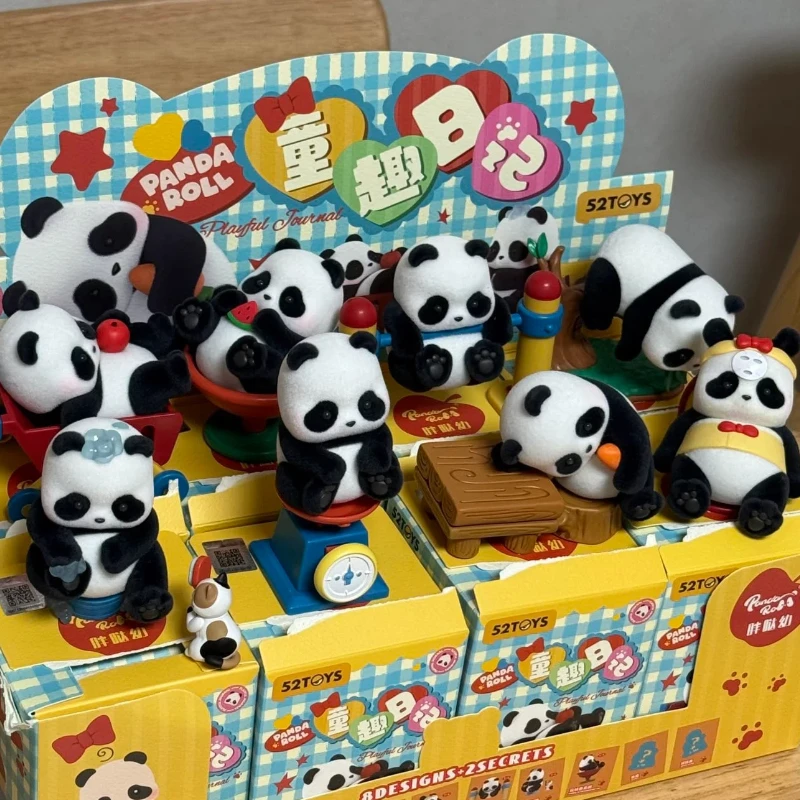 

Genuine Panda Roll Playful Journa Series Blind Box Cute Panda Figure Collectible Ornaments Gifts For Toys Collectors Mystery Box