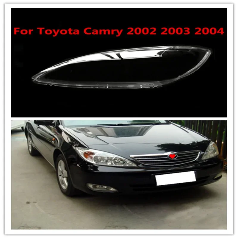 

Объектив автомобильной фары для Toyota Camry 2002 2003 2004, Сменные крышки для передней автомобильной фары, крышка для передней фары, искусственное стекло для передней фары