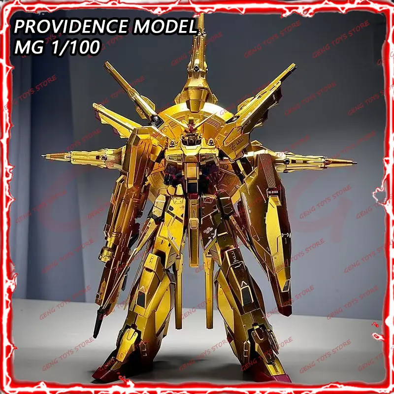 

New MG 1/100 Providence Robot Golden Ver. Assembly Model Kit Action Figure with Stand & Stickers Collectible Plastic Toys Gifts