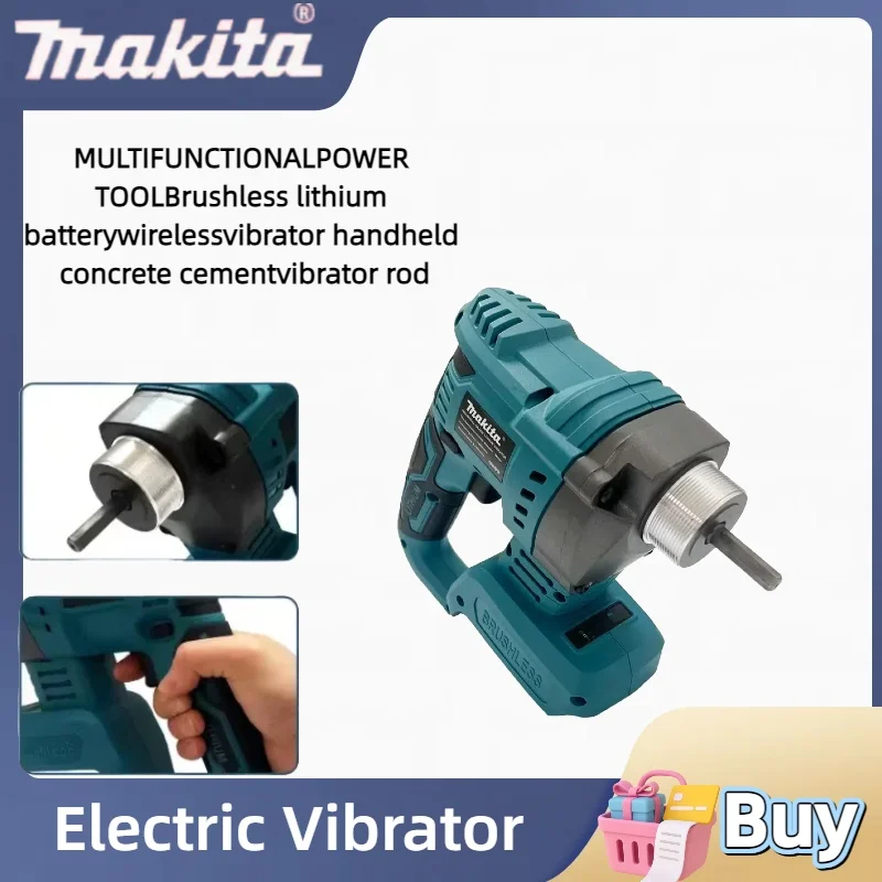 마키타 무선 전기 콘크리트 진동기 콘크리트 20V 18V 배터리 콤팩터 콘크리트 브러시리스 고출력 믹싱 파워 툴