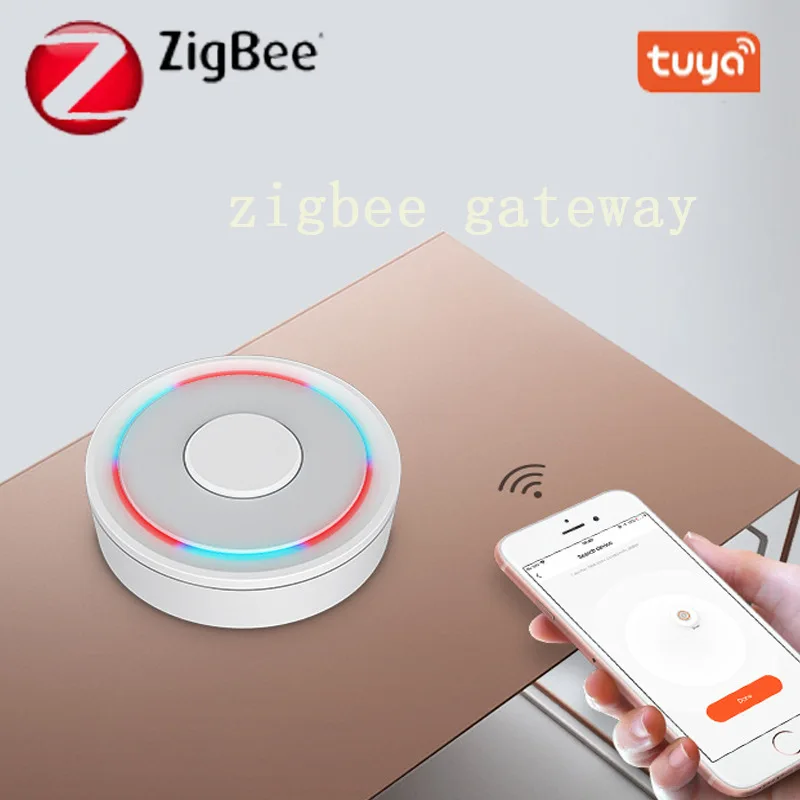 Tuya ZigBee Wireless/Wired Gateway Remote Linkage Equipment Central Control Host HomeKit Dual-mode Gateway Smart Home