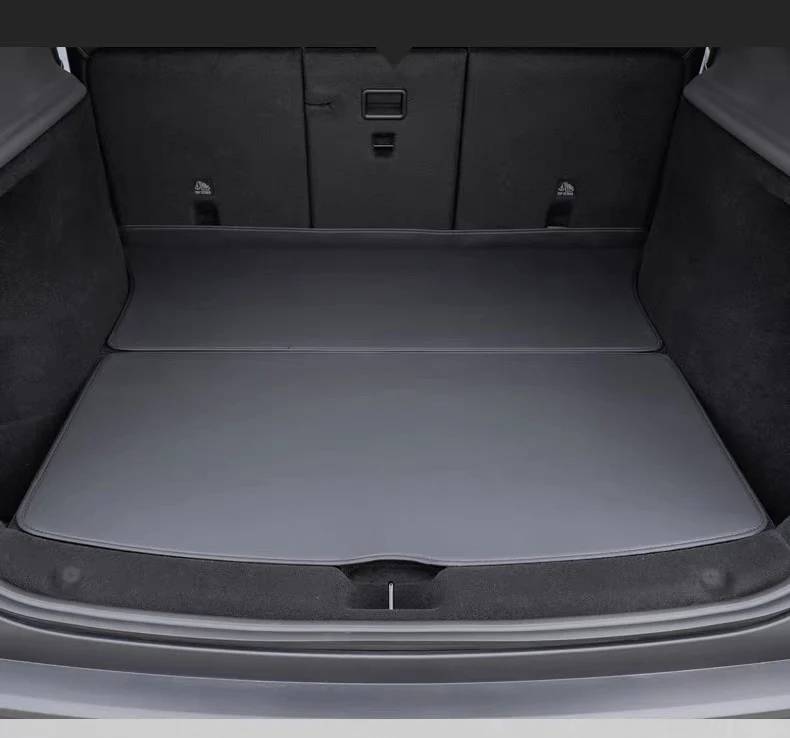 Für Tesla Model Y Juniper Standard 2026 Kofferraummatte Leder-Rückenlehnen-Schutz Allwetter-Laderaumauskleidung Anti-Schmutz-Matte – Detail 10