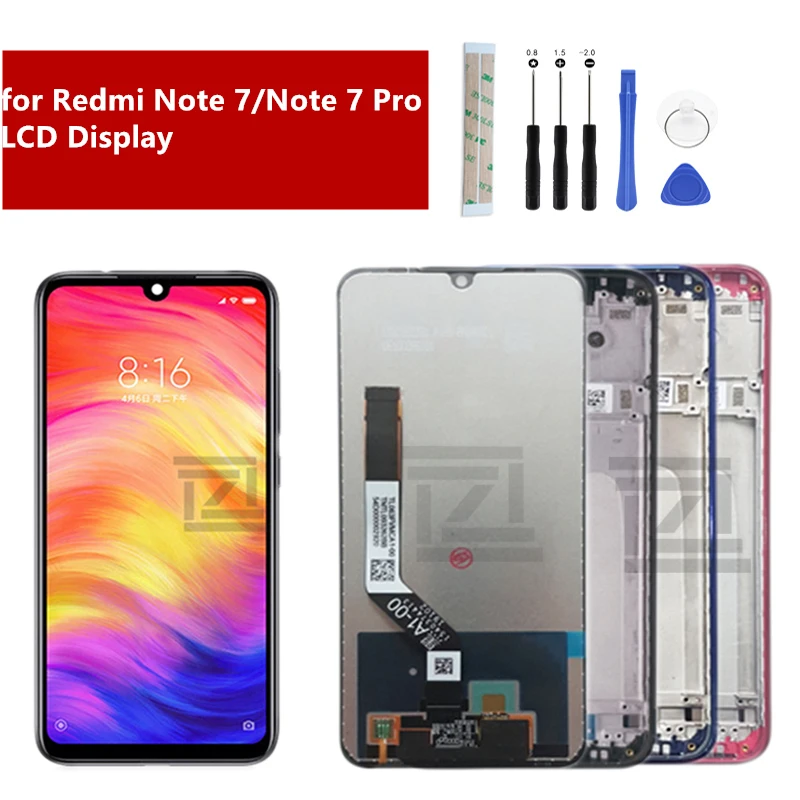 for Xiaomi Redmi Note 7 LCD Display Screen Touch Digitizer Assembly Redmi Note7 Pro LCD Display Repair Parts