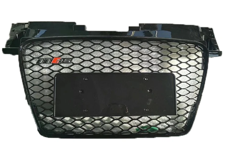 Auto Front Grille for TT Center Honeycomb Mesh Bumper Black Grill NO Logo TTRS 8J Style 2008 2009 2010 2012 2013 2014