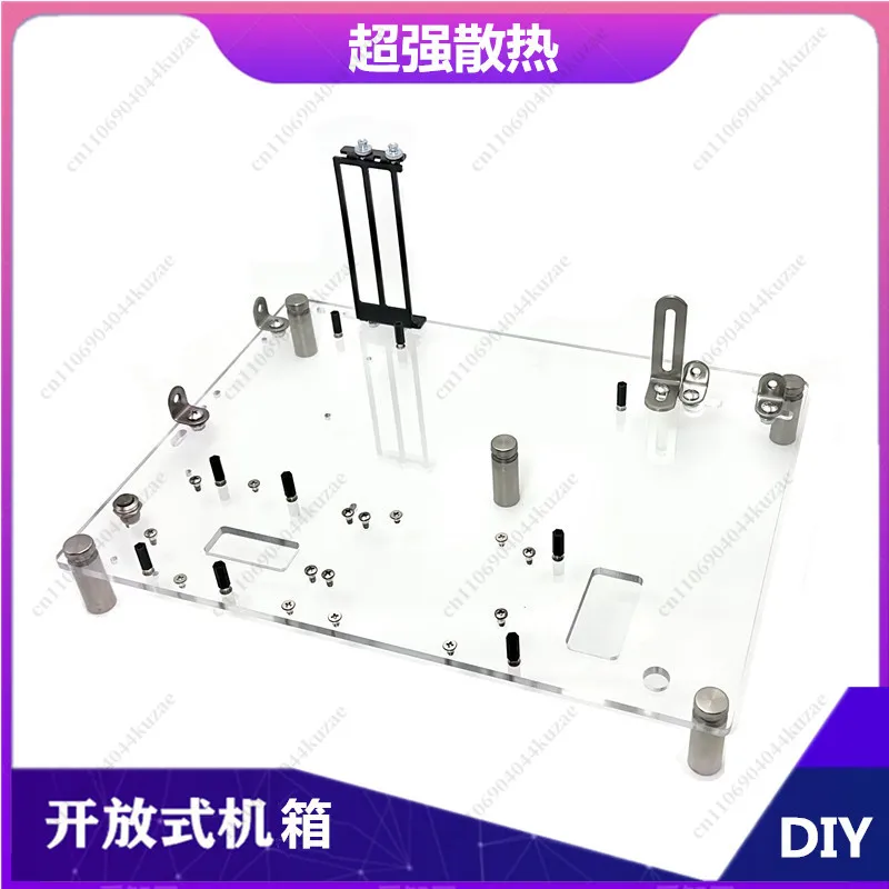Open Acrylic Computer Test Stand ITX MATX Transparent DIY Motherboard Support Frame for Hardware Assembly