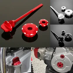 3D Engine Crankcase Plugs + Oil Fluid Dipstick Cap For Honda CRF110 FCRF110 2013-2024 Motorcycle Accessories