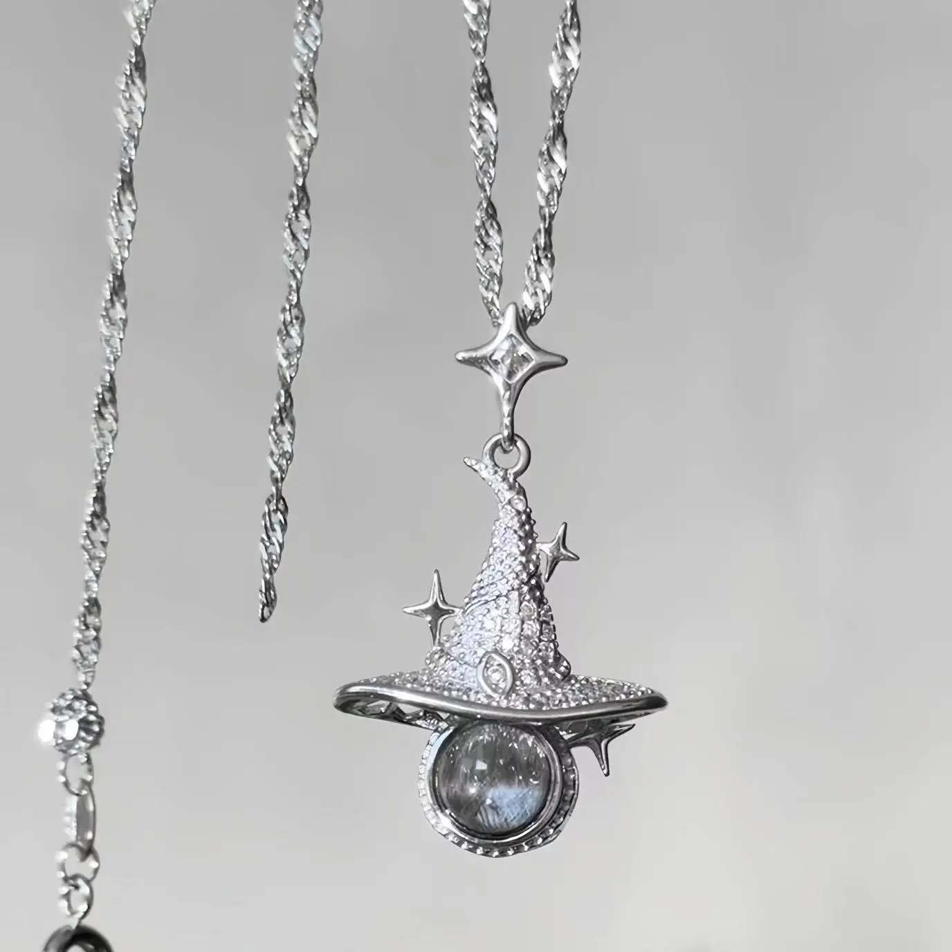 Hogwarts Magic Hat Necklace Star Pendant Delicate Clavicle Chain Fashion Jewelry Gift For Best Friend - view 2