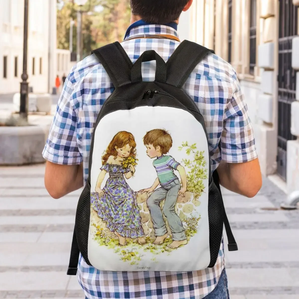Personalized Sweet Sarah Kay Backpack Men Women Basic Bookbag for College School Bags