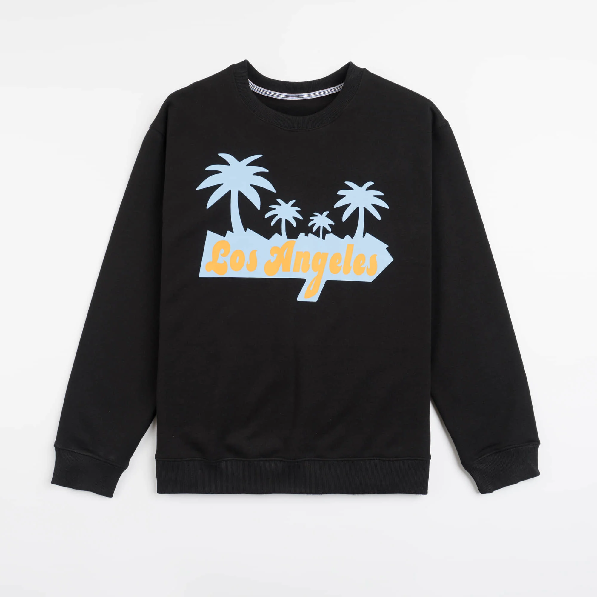 Los Angeles Palm Tree Graphic Men’s Sweatshirt Classic Logo Design Luxury Designer Brand Y2K Style for Street Fashion Streetwear