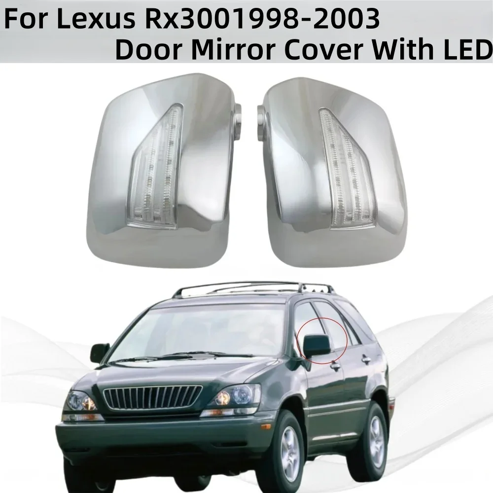 

Car Accessories Exterior Components Decorate For Lexus rx300 Rx 300 1998 1999 2000 2001 2002 2003 Door Mirror Cover With LED