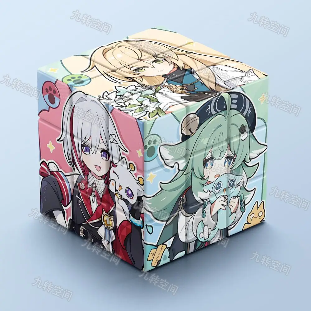 مثيرة للاهتمام المكعب السحري أنيمي هونكاي: ستار السكك الحديدية افينتورين المنافسة سرعة أُحجية مكعبات سحرية Magico Cubo هدايا عيد الميلاد #3