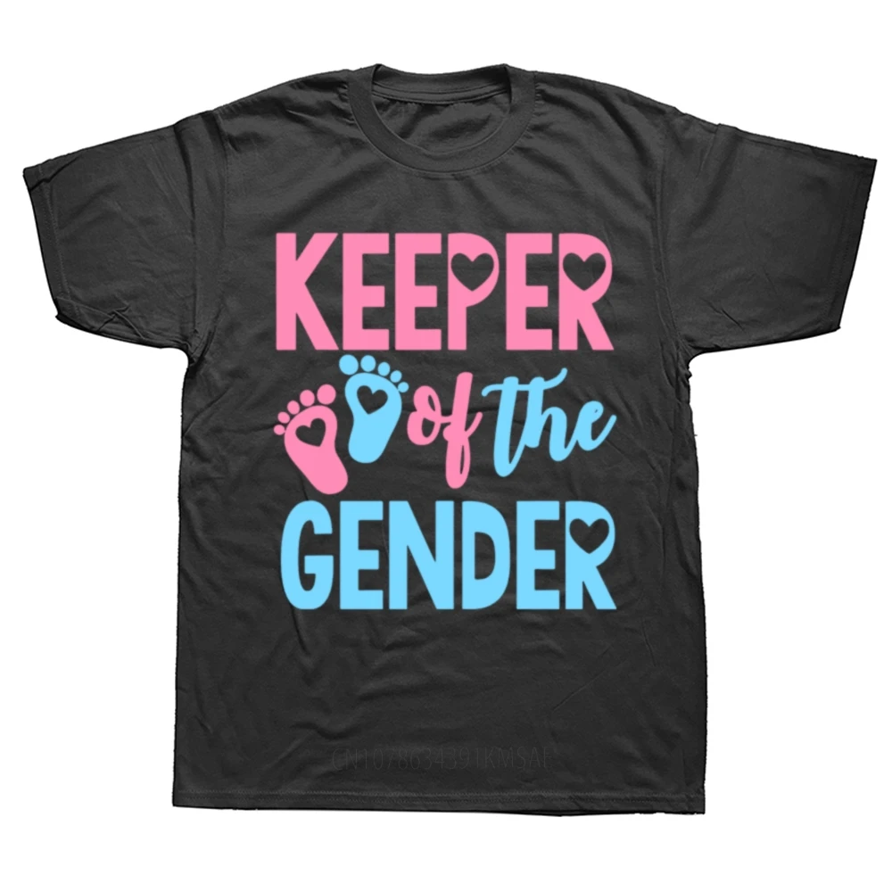 Keeper Of Gender Reveal Party Idea Baby Announcement Shirt T-Shirt Cotton Men's Tops & Tees Design New Arrival Top T-Shirts