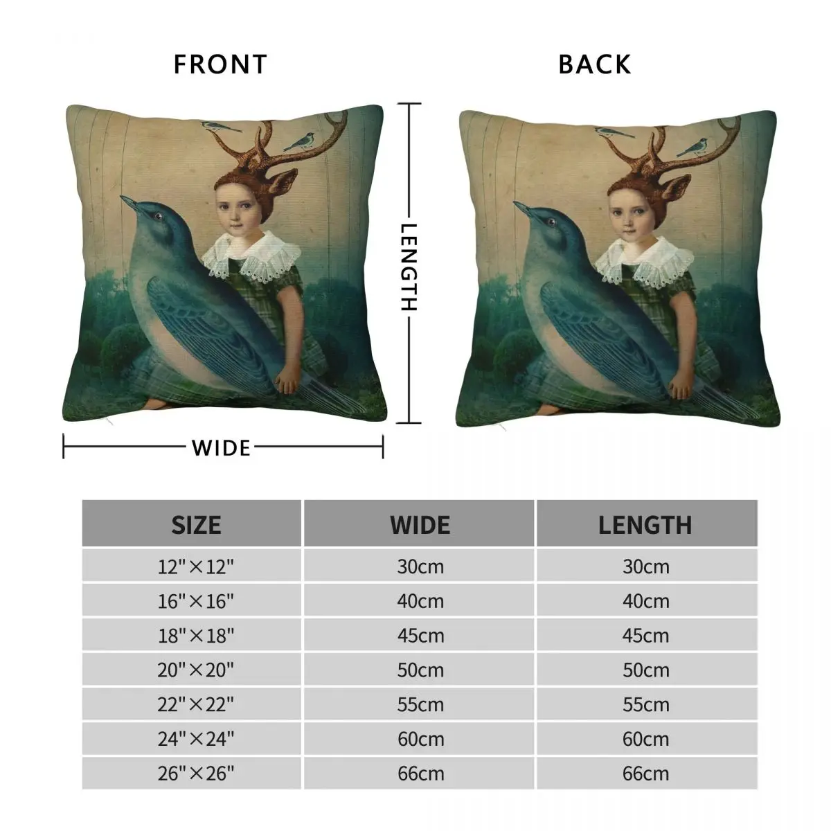 Sing Me A Song Pillowcase Polyester Linen Velvet Printed Zip Decor Sofa Seater Cushion Cover