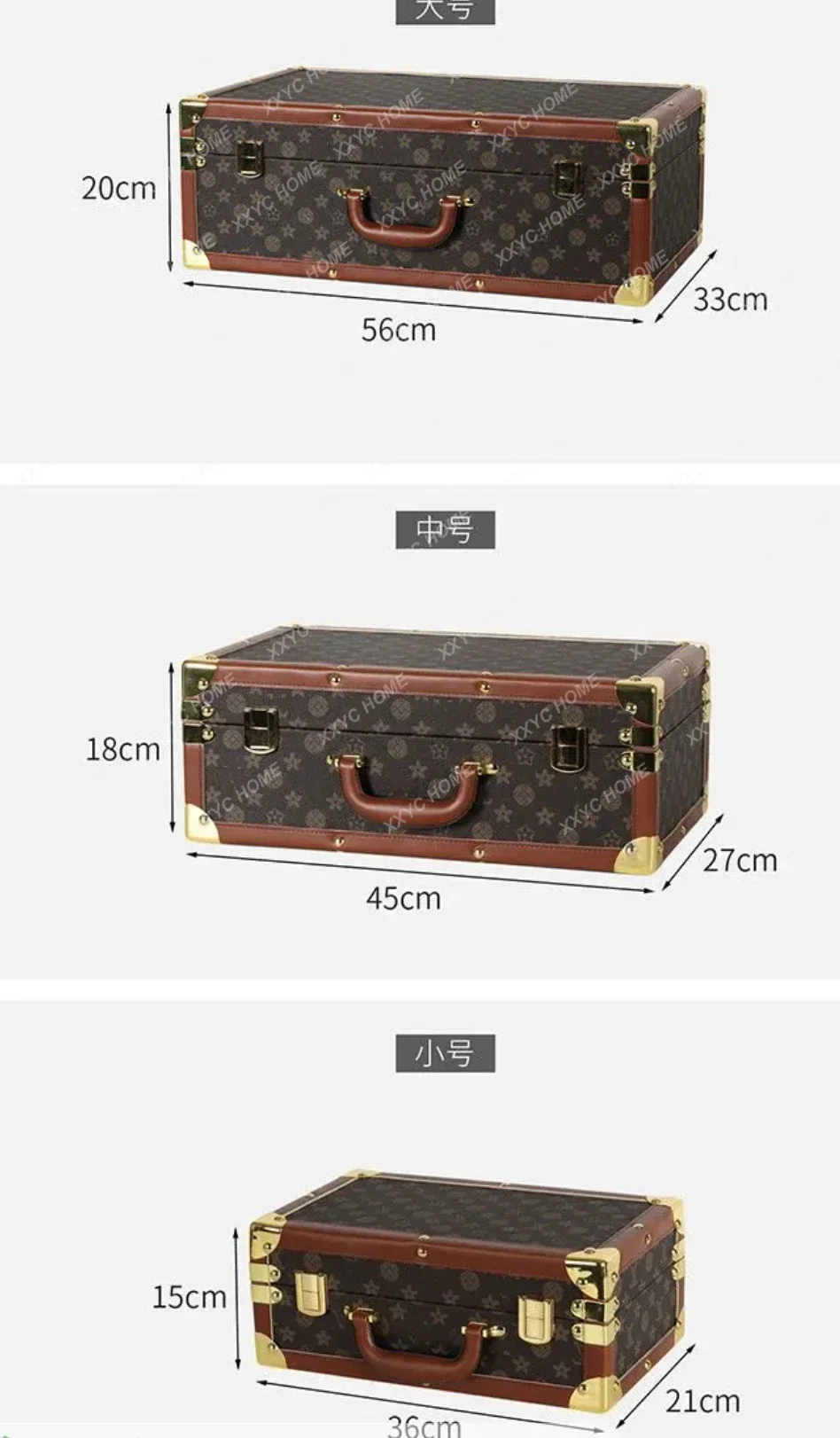 Retro letter custom suitcase large capacity high-end storage box