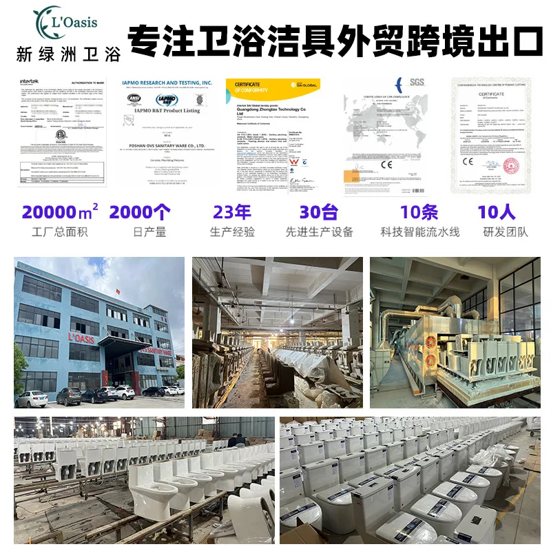 The United States CUPC Certification Cross-border Special Supply Of Large Pipes, Toilet Flushing Is Not Easy To Block, Silent Fl