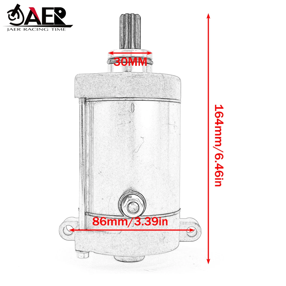 محرك بداية 31200-F39-0000 لـ Stels ATV UTV 500 700 H EFI Hisun HS500 HS700 HS750 Motors Forge 500 700 LU022599 312000040000 #6