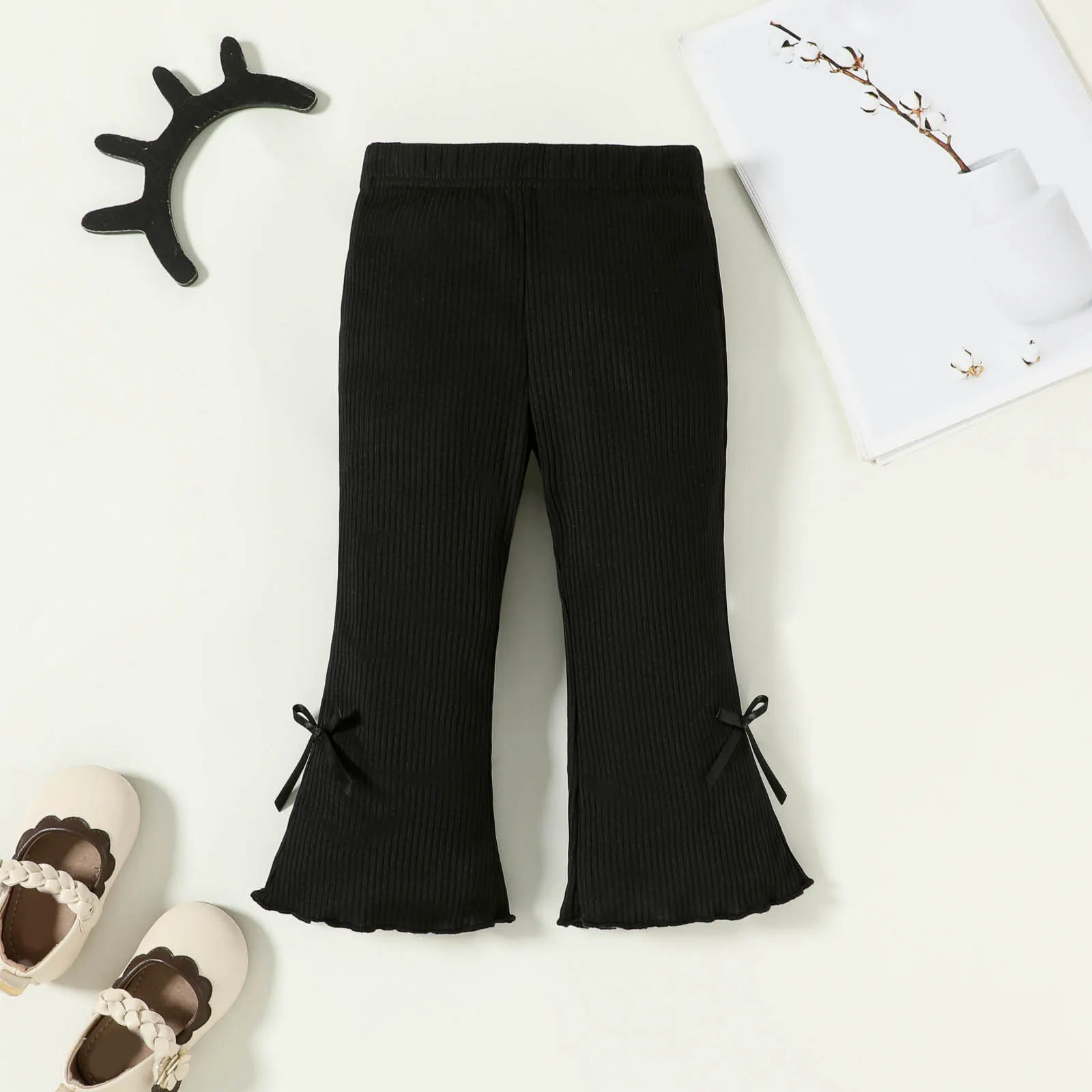 

Kids Outfit Girls Baby Girls Comfortable And Breathable Solid Color Pants Casual And Versatile Fashionable Girl Pants Legging