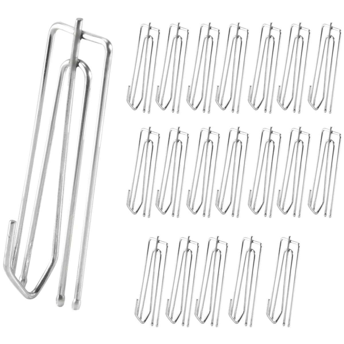 Window Treatment 4 Prongs Pinch Pleat Drapes Curtain Hooks 20pcs