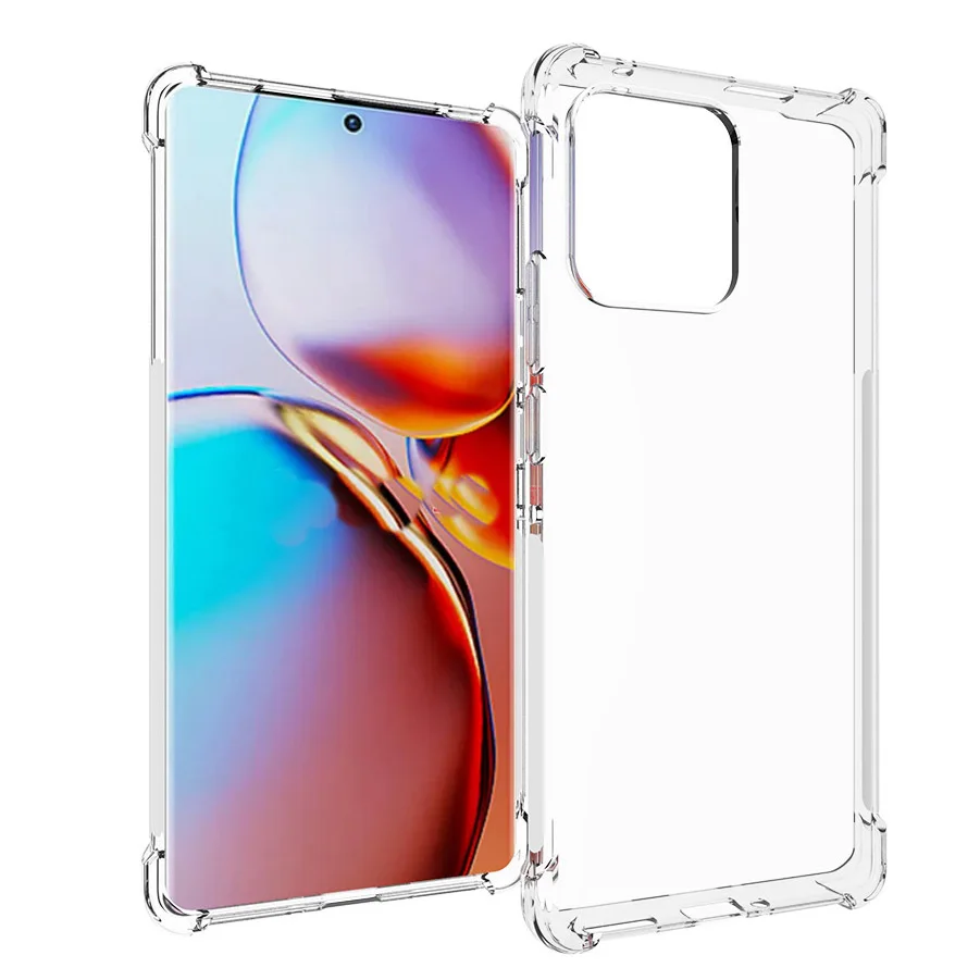 transparent Shockproof Anti-skid TPU Gel Skin soft clear Case Cover For Motorola Moto Edge 40 Pro 5G