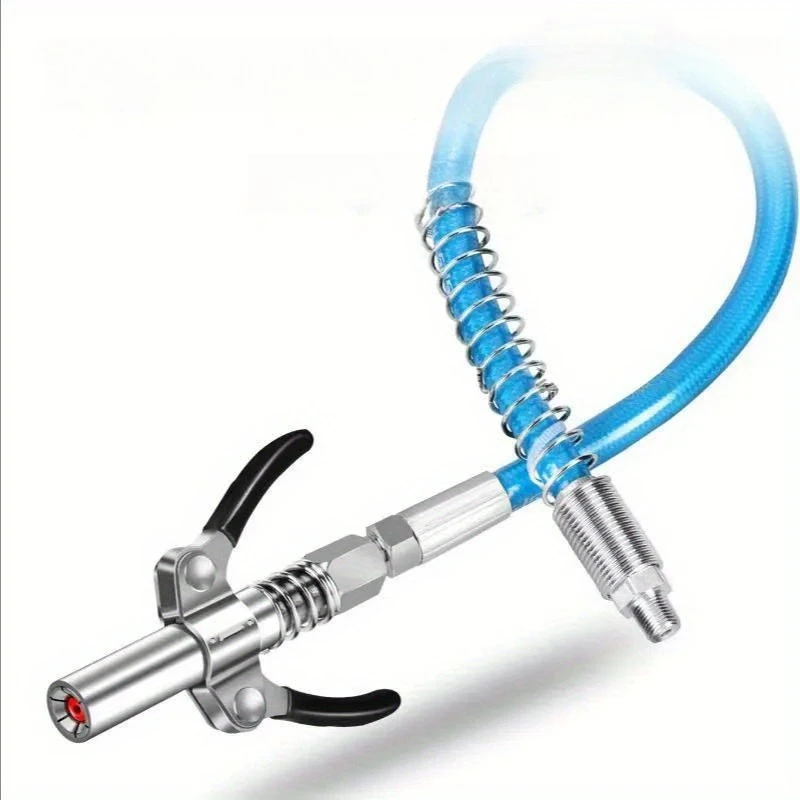 

Grease Coupler Heavy-Duty Quick Release Grease Gun Coupler NPTI/8 10000 PSI Two Press Easy To Push Accessories