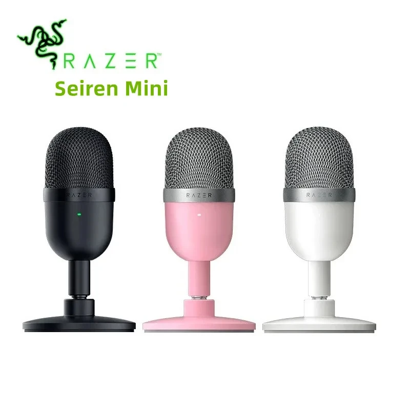 Razer Seiren Mini USB Condenser Microphone Ultra-compact Streaming Microphone with Supercardioid Pickup Pattern Pink Microphone