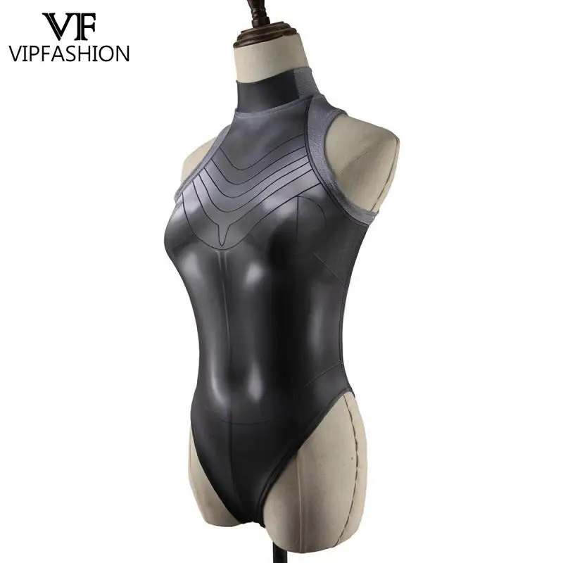 VIP FASHION-Costume de cosplay pour femme, costume de batterie de coeur atomique, punk, robot, maillot de bain en fibre, fête d\'Halloween, sexy,