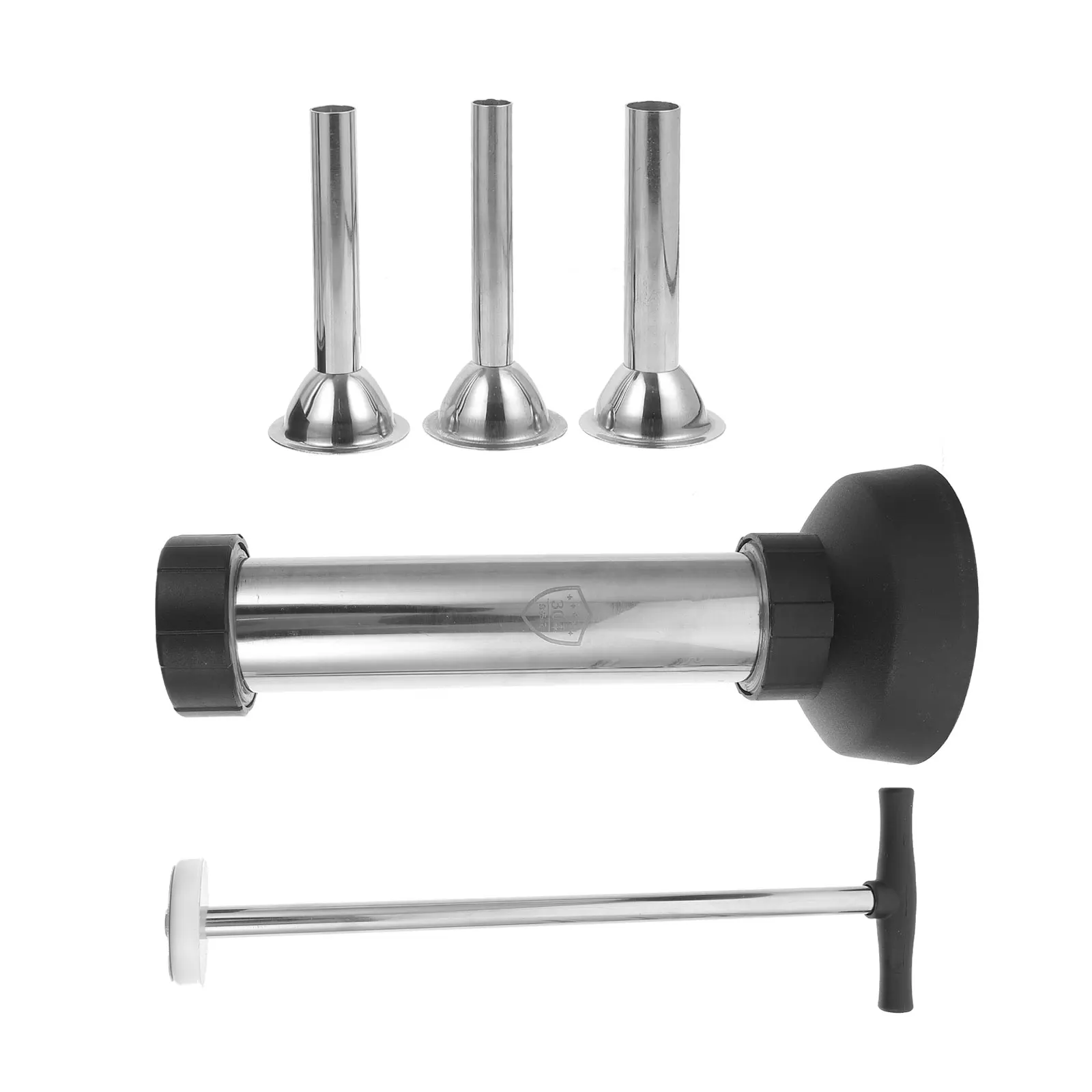 

Stainless Steel Sausage Stuffer Manual Filler Tool for Home Kitchen Making Sausages Turkey Lamb Chicken Easy Operation H