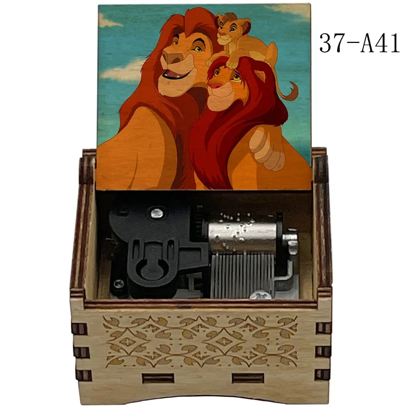 Lion can you feel the love tonight Music Box mechanical Wooden Christmas Birthday Gift home office Decoration