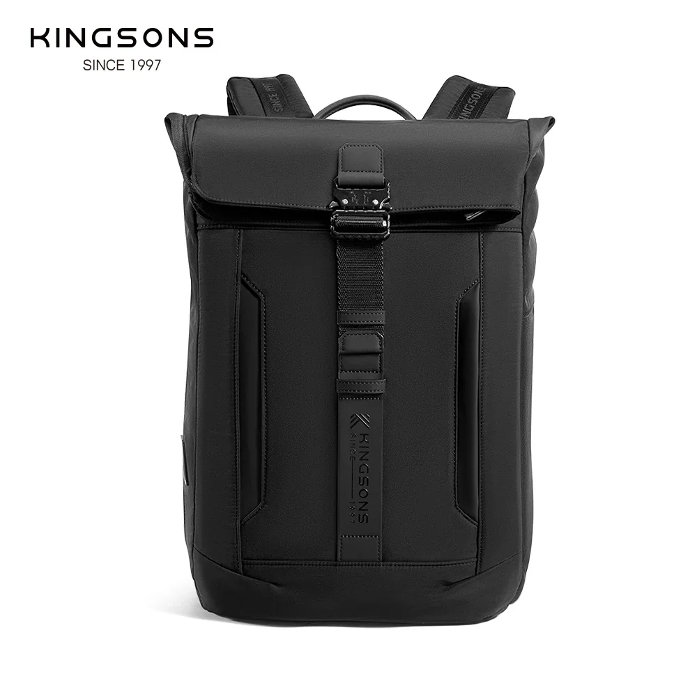 Kingsons Urban Style Backpack For Men 15.6 inch Laptop Business Travel Backpack W/ Usb Charging Port Waterproof Wear-resistant