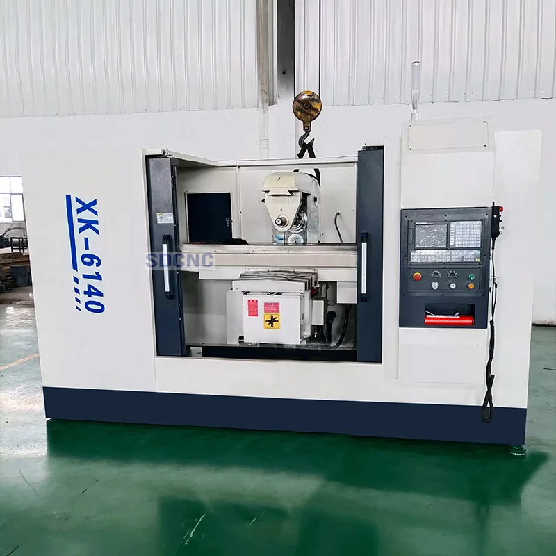 New High Precision Horizontal CNC Milling Machine XK6140 3 Axis Industrial Mill with Single Spindle and Digital Control