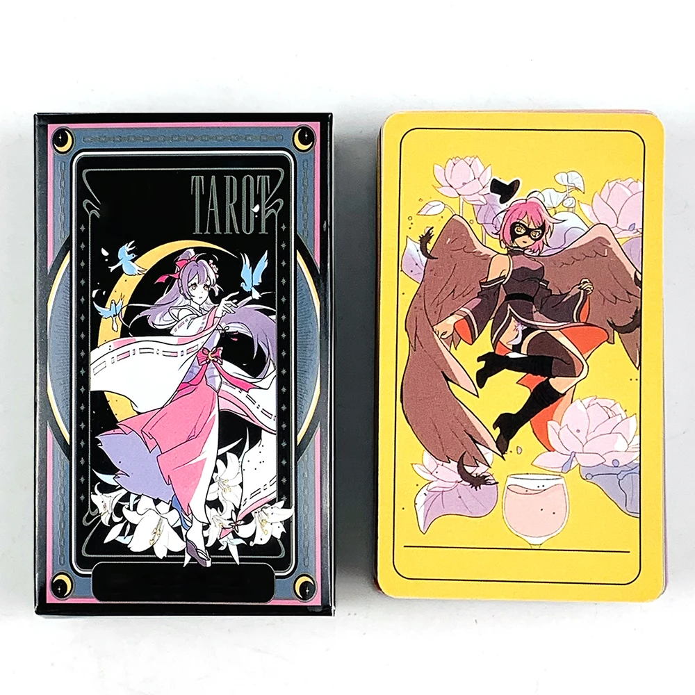 

Карты Таро A 75, колода, мультяшная милая колода для начинающих, Oracle, английское издание для гадания, Borad, игры на Рождество