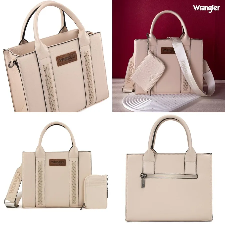 Wrangler Tote Bags for Women Western Purse and Handbags Satchel Top-handle with Card Holder