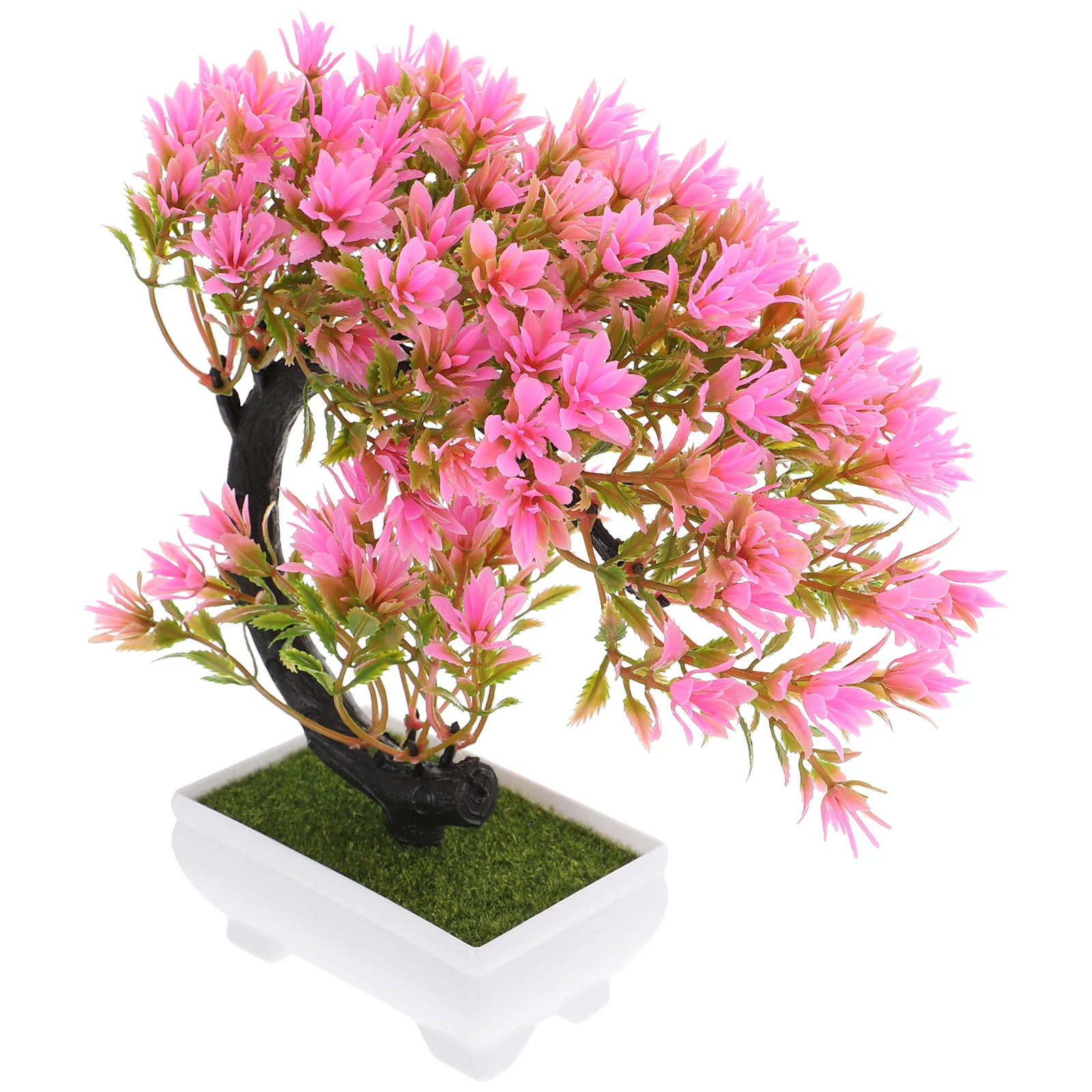 

Imitation Outdoor Plants Artificial Green Faux Bonsai Flower Potted Office Fake