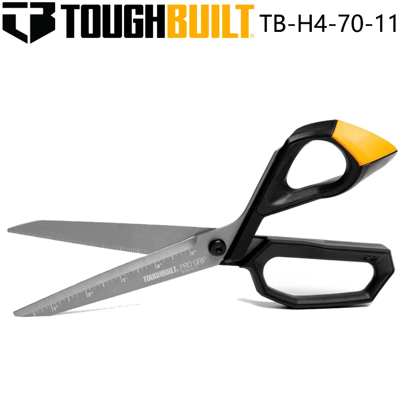 

TOUGHBUILT TB-H4-70-11 Multi-Function Shears Construction Industrial Strength Scissors 11" Durable Hand Tools