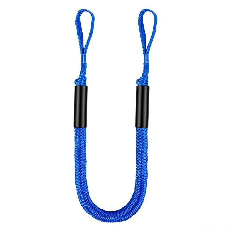 U2JB 2.1 m Dock Line for Temporary Mooring, Stretch Rope with Simple Tie Design for Small Craft, Shore Stops, and Pier Holds
